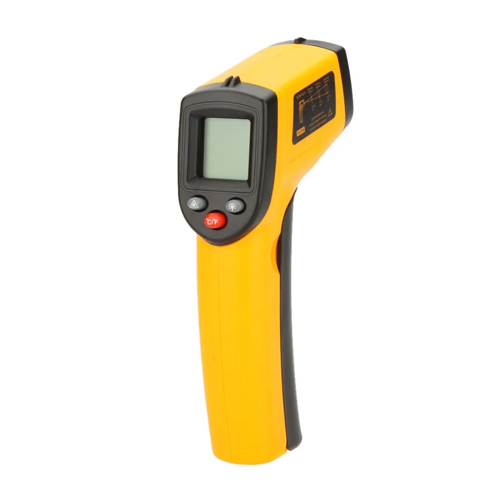 

Non-Contact 12:1 Digital Infrared IR Thermometer Laser Temperature Gun Tester Range with LCD Backlight