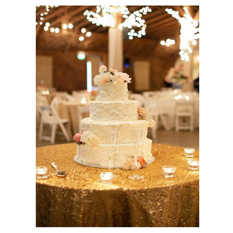 Factory Directly Ing High End 96 Round Sparkly Gold Sequin Factory Directly Ing High End 96 Round Sparkly Gold Sequin Tablecloth For Christmas Wedding Table Decoration In Tablecloths From Home Garden On