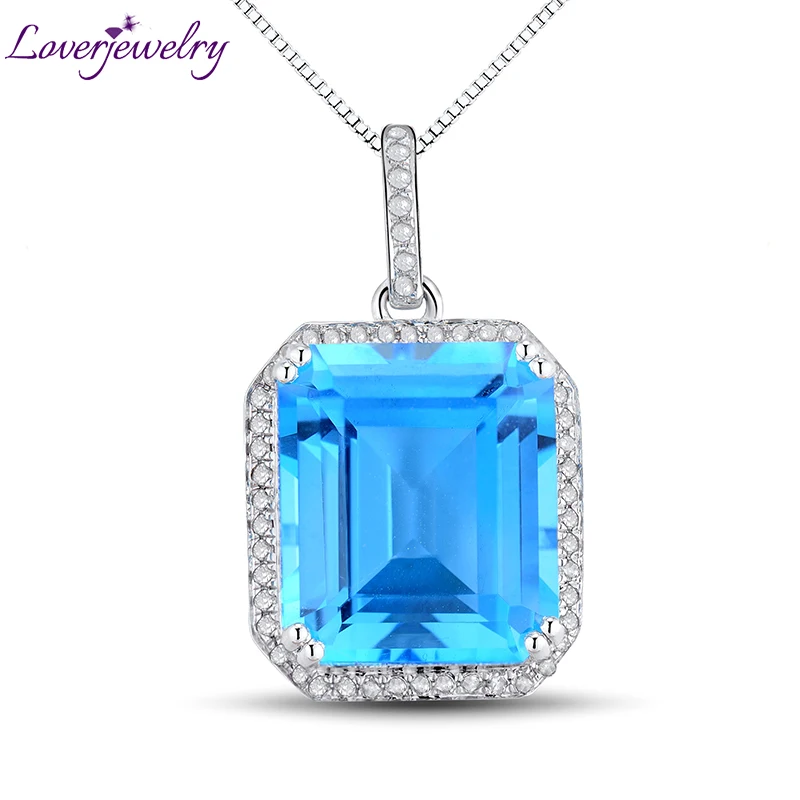 LOVERJEWELRY Женские Подвески 100% натуральный бриллиант ювелирные подвески изумрудная