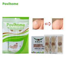 Povihome 40 pçs/caixa Esfoliante Pé De Milho Remendo Pés Macios Problema Rígido Remover Calos Mortas Da Pele Tratamento de verrugas Plantares C584