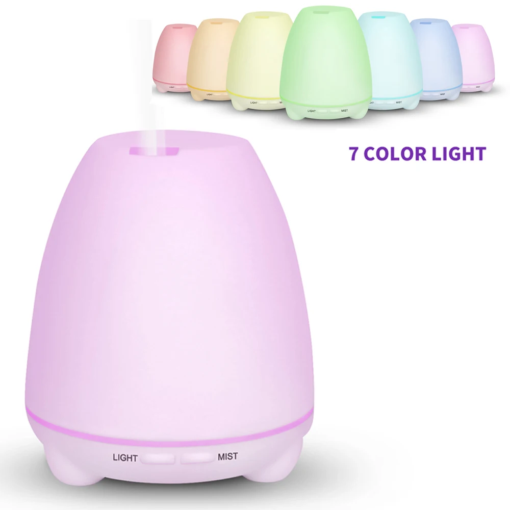 

Ultrasonic Aromatherapy Humidifier Essential Oil Diffuser Air for Home with 7 Color Changing LED Lights 100ML