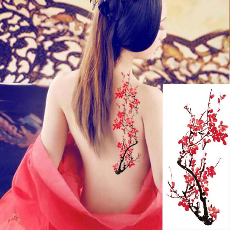 Body Art Temporary Waterproof Henna Flower Tattoos
