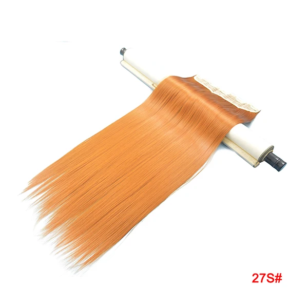 Wjz12070/1 шт. Xi Rocks синтетический парик на заколках для наращивания длинные прямые натуральные парики цельные волосы для женщин - Цвет: 27 S #