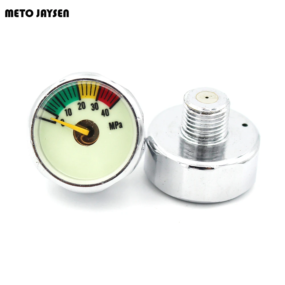 

PCP Paintball Airsoft Luminous Gauge Mini Air Pressure Gauge 25mm Manometre 5/20/30MPA 1 Inch M10 x1 Thread GSM102 2PCS=1LOT