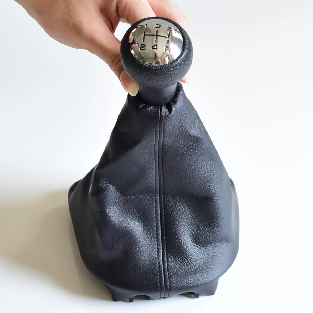 

Hot Car 5 Speed MT Gear Shift Knob Lever With Gaiter Boot Cover For Peugeot 206 306 307 308 3008 For Citroen C2 C4 Picasso