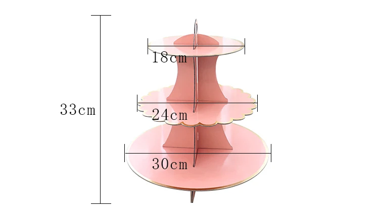 3 яруса DIY бумажная подставка для десерта и кексов, держатель для хранения конфет, стойка для свадебного украшения, дня рождения, вечеринки, десертный стол для детской вечеринки