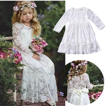 

Snow white girls clothing 1-4 years eleghant wedding dress costume child party costume long sleeve wedding dresses for girls
