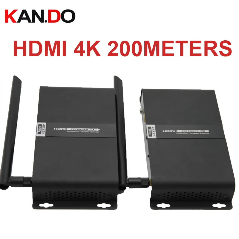 4K 60 Гц 5 8G беспроводной AV HDMI HDbitT передатчик приемник комплект макс. 200 м удлинитель