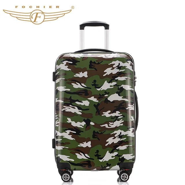 camouflage suitcase