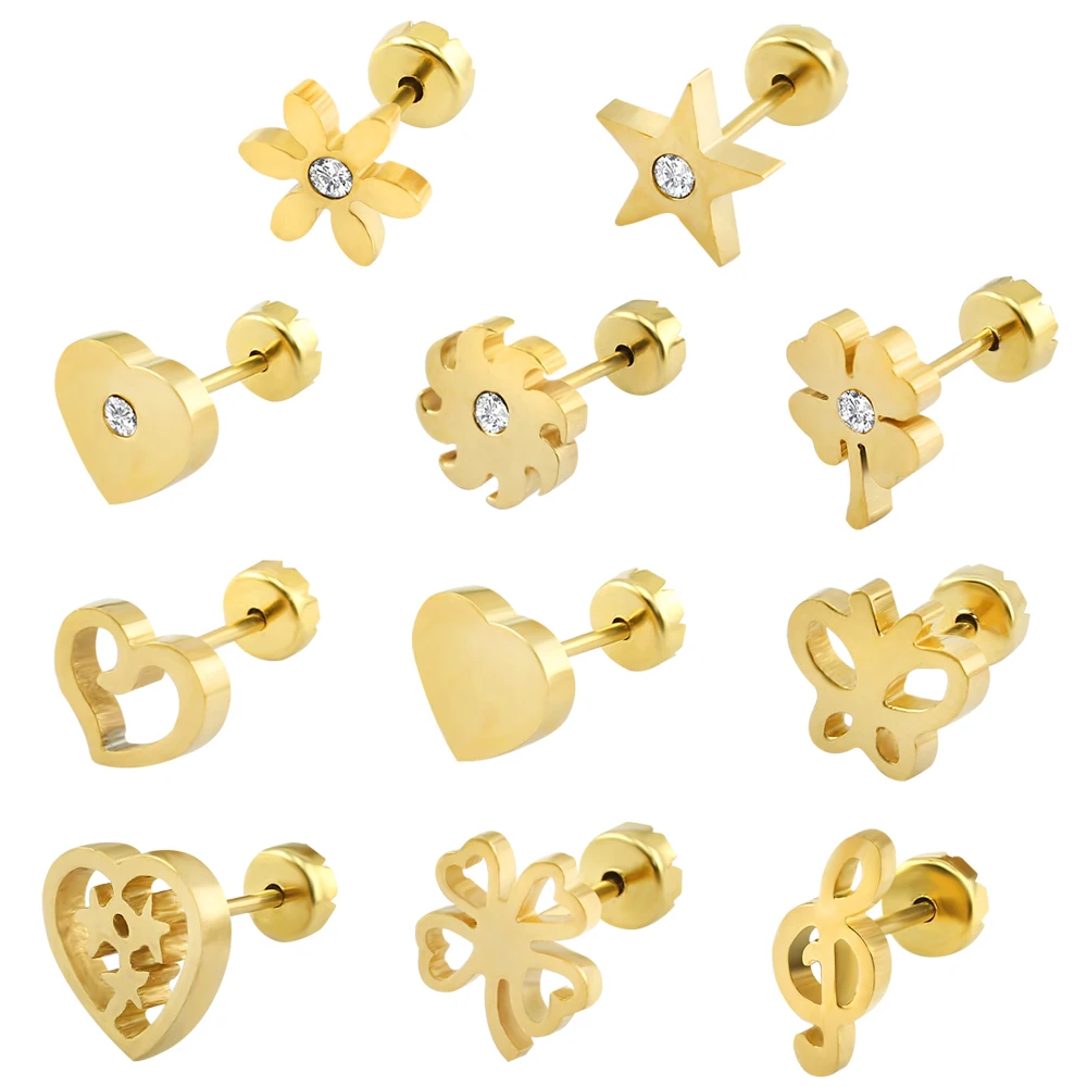 Newborn Baby Girl Baby Earrings In Malabar Gold - Newborn baby Newborn Baby Girl Baby Earrings In Malabar Gold - Newborn baby