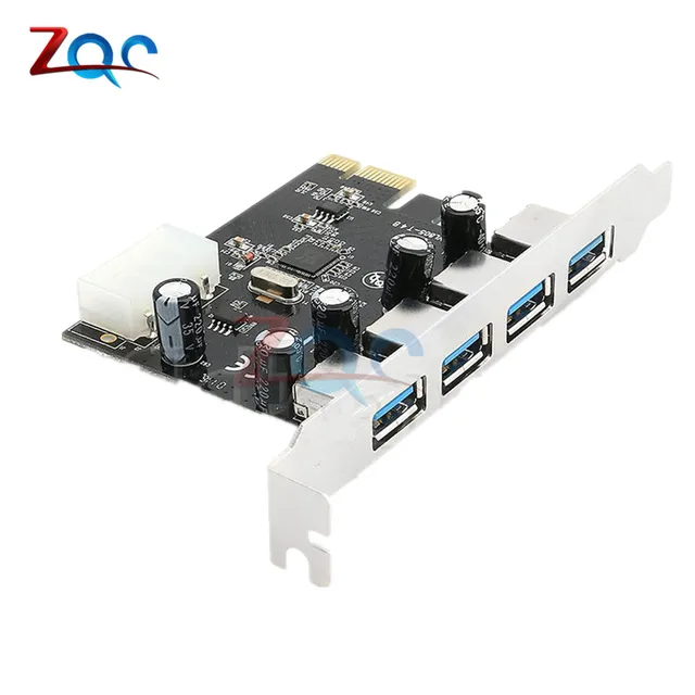 Cheap 4 Port PCI-E to USB 3.0 HUB PCI Express Expansion Card Adapter 5 Gbps Speed For Desktop Computer Components 