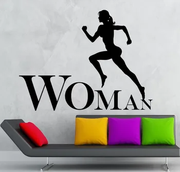 

Wall Stickers Vinyl Decal Woman Sports Healthy Lifestyle Girl Fitness