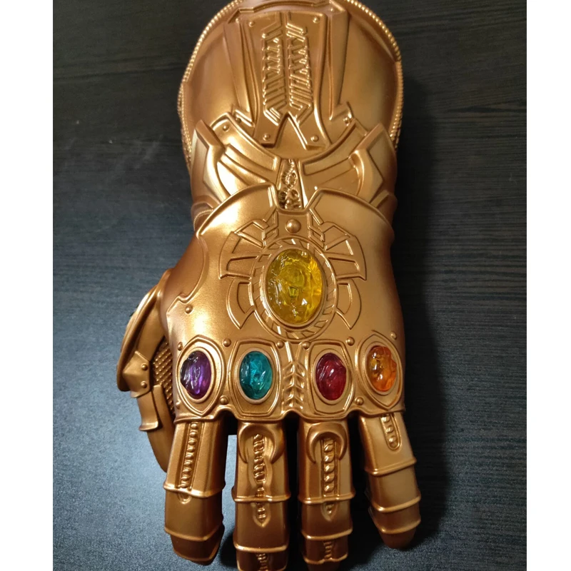 Бесконечная перчатка Thanos Gauntlet Мстители перчатки Таноса косплей перчатки для взрослых детей мальчиков светодиодный перчатки подарок Хэллоуин реквизит