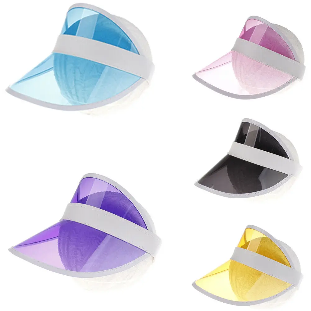 Summer Hat Sun Visor Party Casual Clear Plastic PVC Kids Sunscreen Cap Sunshade Beach | Детская одежда и обувь