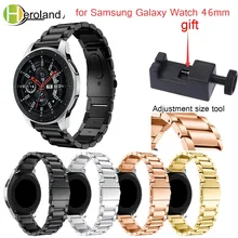 22mm Watch Strap Stainless Steel For Samsung Galaxy Watch 46mm Metal Watchband For Samsung Gear S3 Classic Frontier Watchstraps 22mm Watch Strap Stainless Steel For Samsung Galaxy Watch 46mm Metal Watchband For Samsung Gear S3 Classic Frontier Watchstraps