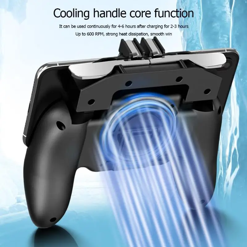 K20 PUBG Mobile Controller L1R1 Gamepad Cooler Fan for iOS Android Joystick Free Fire Trigger Pubg