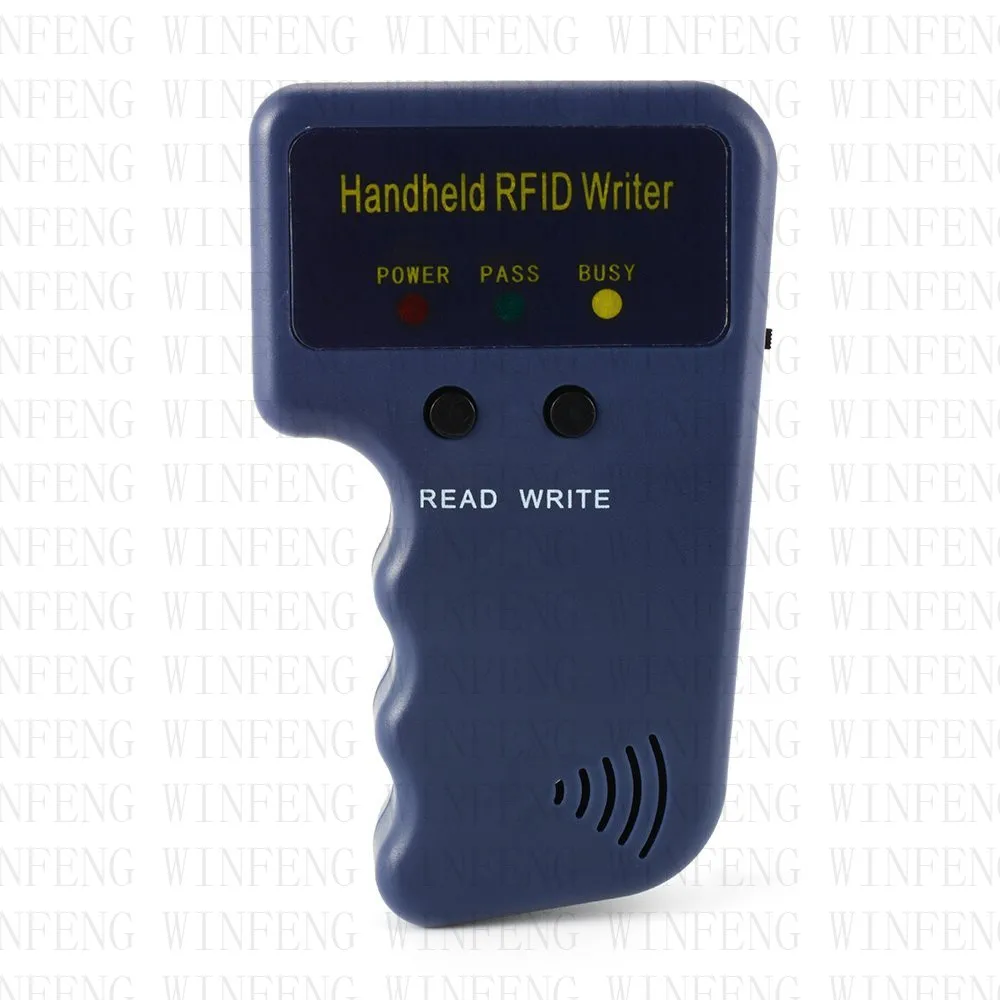 

Handheld Access Control 125KHz EM4100 RFID Copier Writer Duplicator Programmer Reader+3pcs EM4305 blank card+3pcs T5577 PVC Card