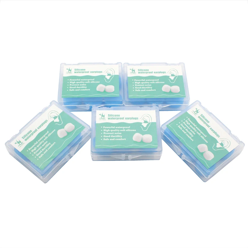 

5box*6Pcs Soft Silicone Anti-Noise Earplugs for Sleep Travel Ear Plugs Noise Reduction Soundproof Earplugs Waterproof Swimming