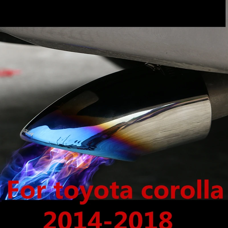 Для toyota corolla 2014-2018 автомобильный глушитель наконечник из нержавеющей стали