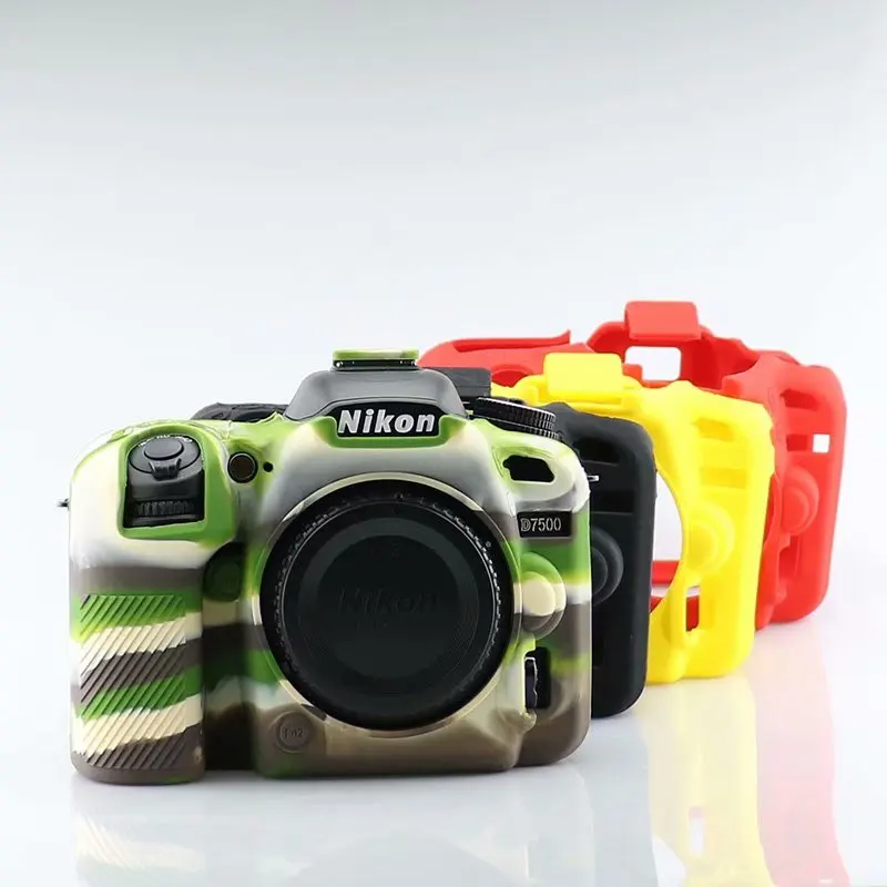 Силиконовый чехол для DSLR камеры защитный видеообъектива Nikon D850 D750 D7500 портативный