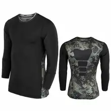 Men Quick Dry Workout Gymming Top Long Sleeve Tee Sporting Runs Compression Fitness Clothes Exercise Plus Size Clothing T Shirt