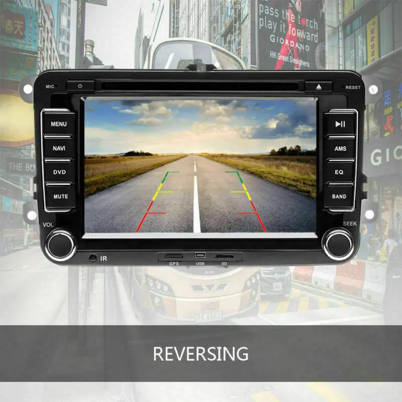 Sale 7 "Car Radio 2 Din Bt Gps Navigation Radio Player For Volkswagen Vw Passat Golfpolo + Rear View Camera Satellite Navi Dvd Usb 5