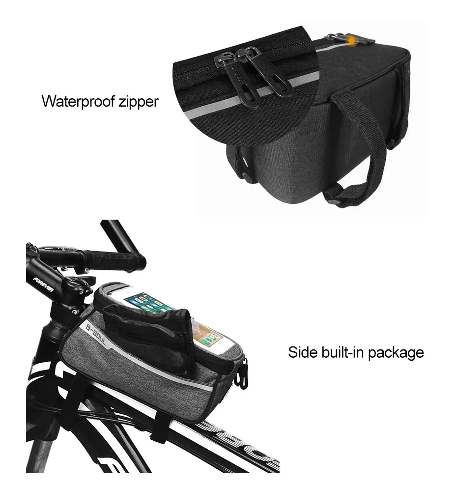 Sale Waterproof Touch Screen Bike Phone Bag 6 Inch Giant Capacity Top Front Tube Frame MTB Bicycle Bike Bags A Case For Phone 2