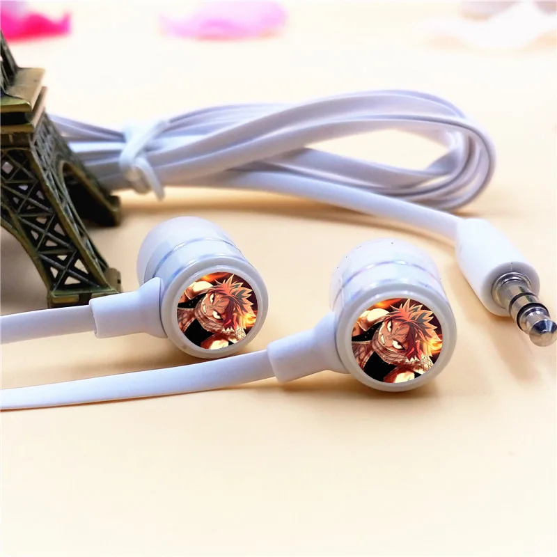 

Fashion Anime Fairy Tail Natsu Dragneel In-ear Earphone 3.5mm Stereo Earbud Music Game Headset for Mobile Phone PC Christmas MP3