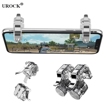 

2pcs W6 /R11Mobile Gaming Trigger Fire Button Aim Key Smart Phone Joysticks Game Shooter Controller for PUBG Keypads