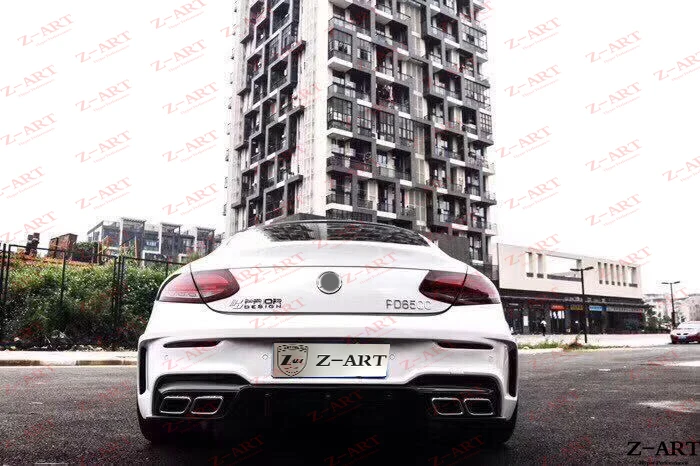 Z-ART широкий обвес для C63 AMG Coupe- тюнинг обвес для W205 C63 2 двери широкий обвес комплект дооснащения обвеса