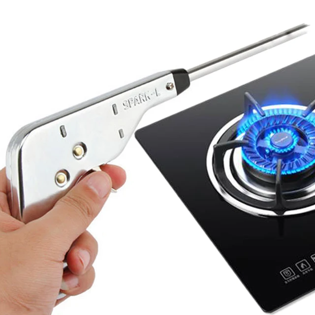 Stainless Steel Lighters Gas Burner Fire Starter/Gas Stove Electronic