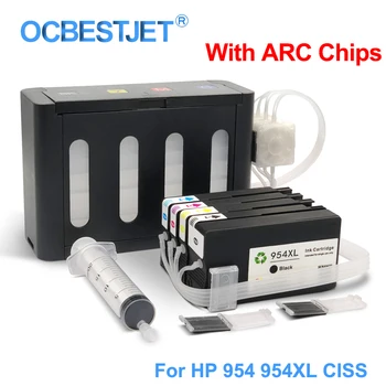 

4Colors/Set For HP 954XL 954 XL CISS Continuous Ink Supply System For HP Officejet Pro 7740 8210 8710 8715 8720 8725 8730 8740