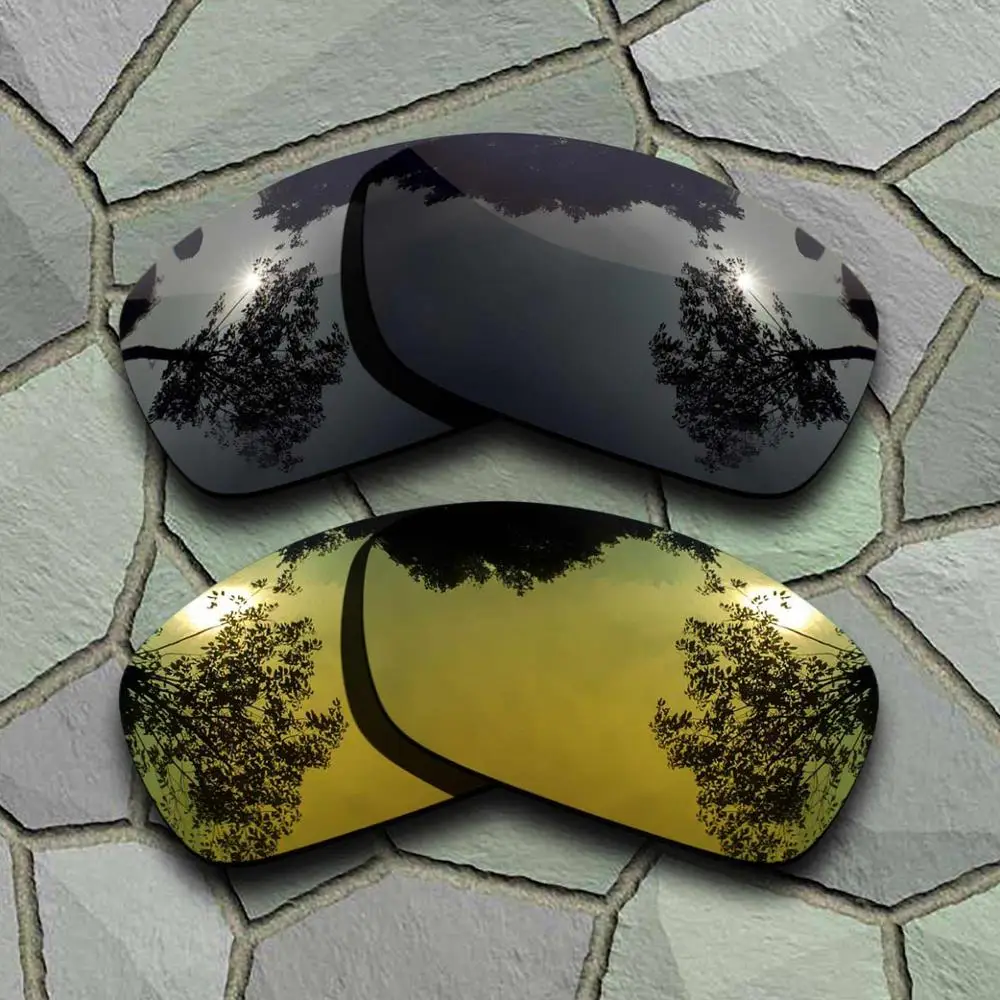 Black-Yellow Golden Серые черные и желтые золотистые солнцезащитные очки поляризованные Сменные линзы для Окли Hijinx - Цвет линз: Black-Yellow Golden