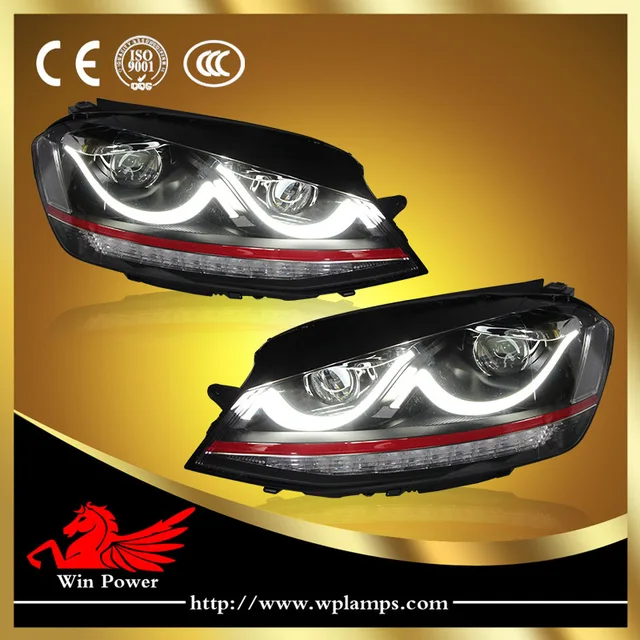 Smile LED strip for VW Volkswagen golf MK7 GTI headlight LED flashing turn light for VW golf 7