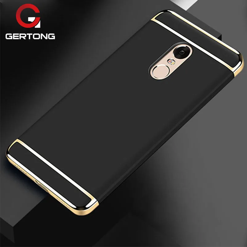 

GerTong Phone Bag Case For Xiaomi Redmi 5 Plus 4X 4A 3S Note 5A Prime 4 4x Pro Mi6 Mix 2 Mi A1 Mi5X Plating 3 in 1 PC Cover