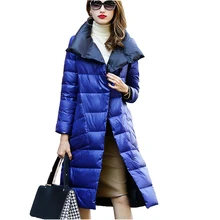 S-xxxl женский белый пуховик на утином пуху, осенне-зимняя длинная парка с двумя боковыми вставками, верхняя одежда, женское теплое ультра легкое пуховое пальто SF1068