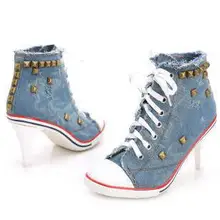 Туфли-лодочки женская обувь г. Пикантная индивидуальная зимняя обувь на шнуровке, высокий верх, шнуровка, тонкий каблук, высокий каблук, ковбойская парусиновая обувь с заклепками, большие размеры