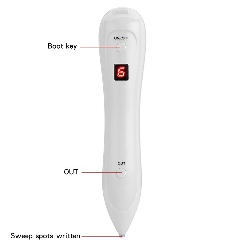 Светодиодный 6 уровень моль удаление ручка темное пятно для удаления бородавки тег машинка-карандаш для удаления татуировок салон веснушки возраст пятно маленькая пигментация татуировки
