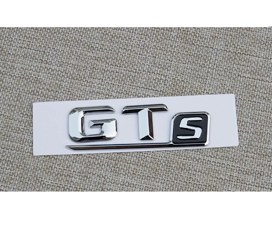 

Chrome " GTs " Letters Car Trunk Badge Emblem Decal Sticker for Mercedes Benz
