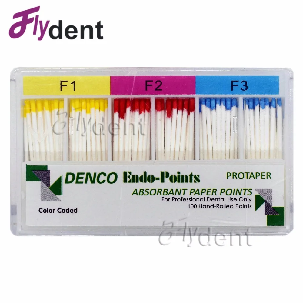 

Dental Absorbent Paper Points F1F2F3 for protaper dental Materials Root Cancel Endodontics Absorption Pure Cotton Fiber