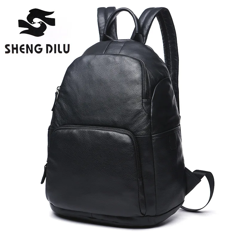 

New Arrival 2018 Designer Male Functional bags Fashion Men backpack Genuine Leather backpack big capacity Rucksacks Men bags