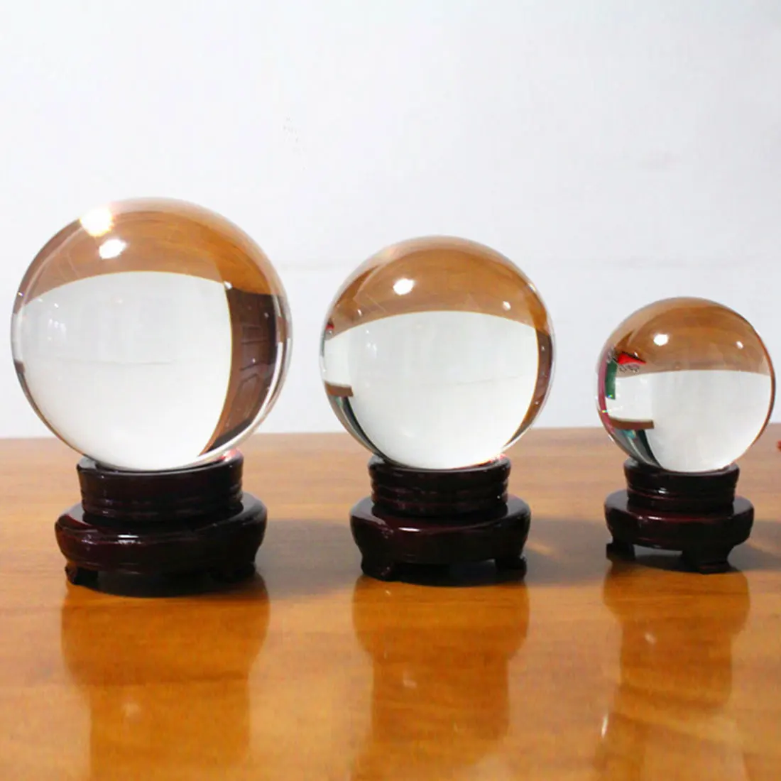 4 размера Красивая Сфера фотография Lensball фон Декор хрустальный шар стеклянный