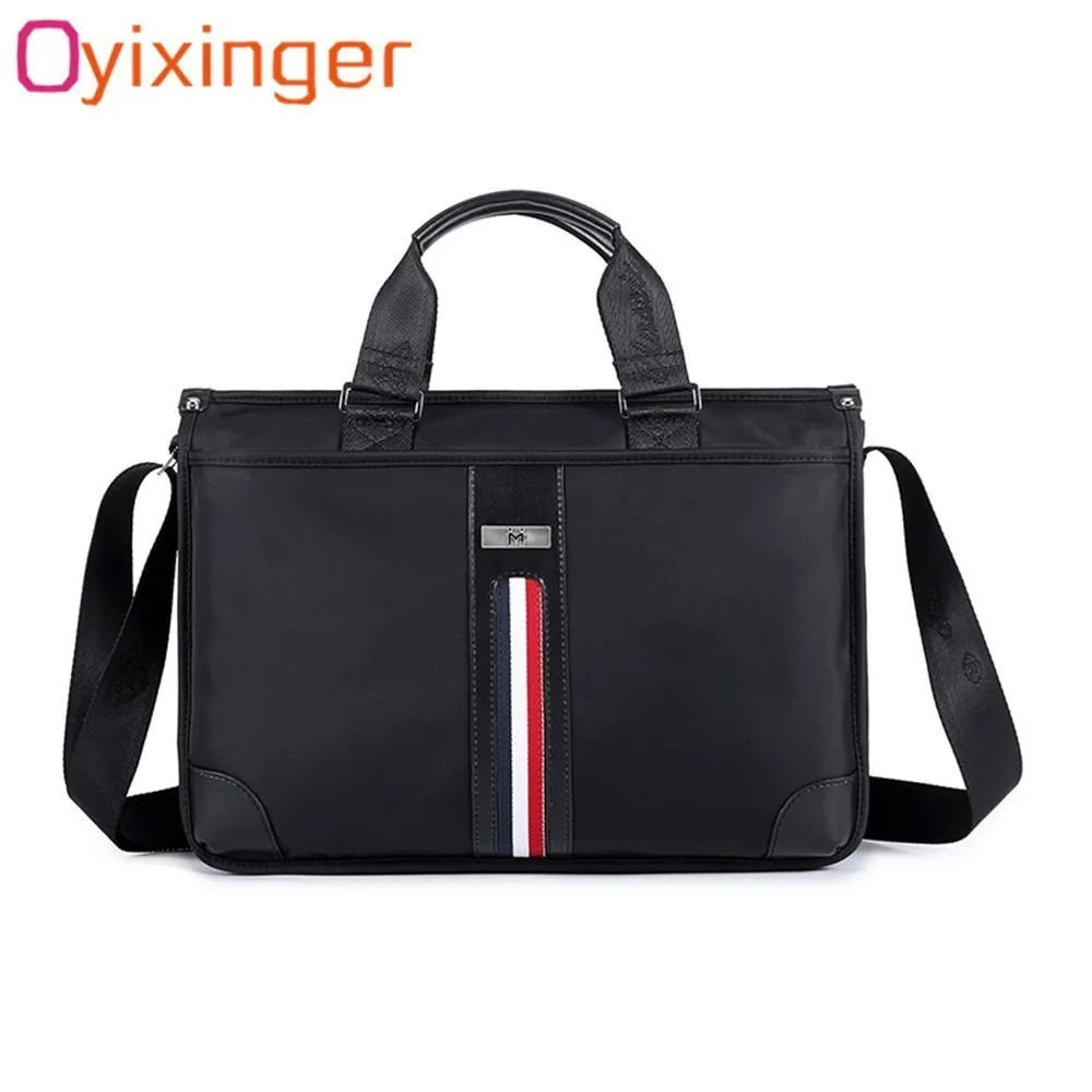 

Men Briefcase Laptop Bag Waterproof Nylon Men's Single Shoulder Crossbag Bag 14 Inch Laptops Handbag For Man Women Shoulder Bags