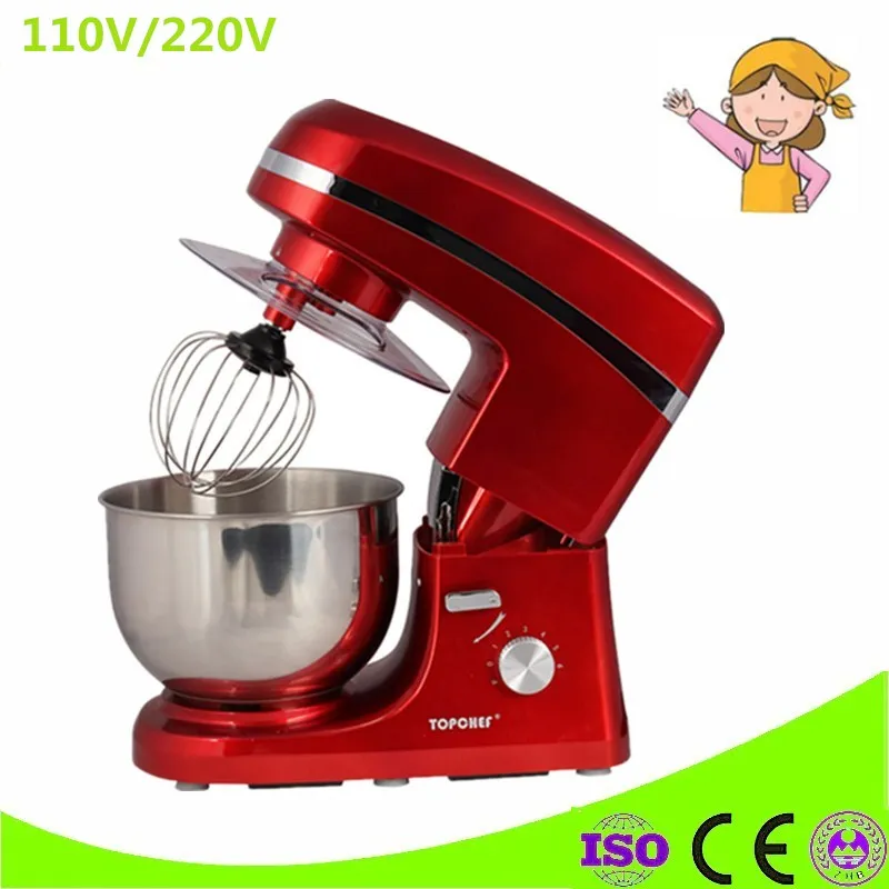 Electric Stand Food Mixer Commercial Use 5 Liters Cooking Egg Beater Dough Machine | Бытовая техника