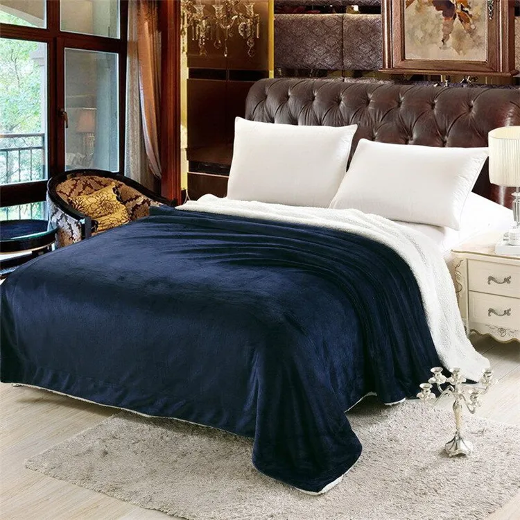 Hap-олень зимнее шерстяное одеяло 200x230 см Ferret кашемировое одеяло теплое одеяло s флис однотонный супер теплый мягкий плед на диван кровать - Цвет: F