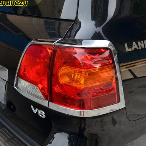 Luhuezu 4 шт. хромированная задняя крышка лампы Стайлинг планки для Toyota Land Cruiser 200 LC200