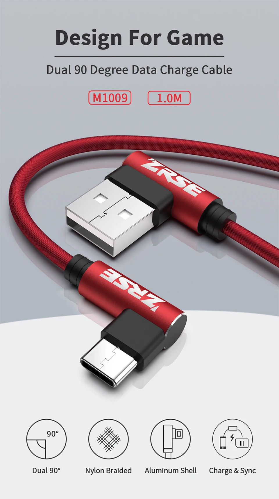 ZRSE 90 градусов usb type C кабель для samsung a50 s10 s9 3 м 2 м 1 м USB C кабель синхронизации данных провод для быстрой зарядки Xiaomi Mi9 Redmi K20