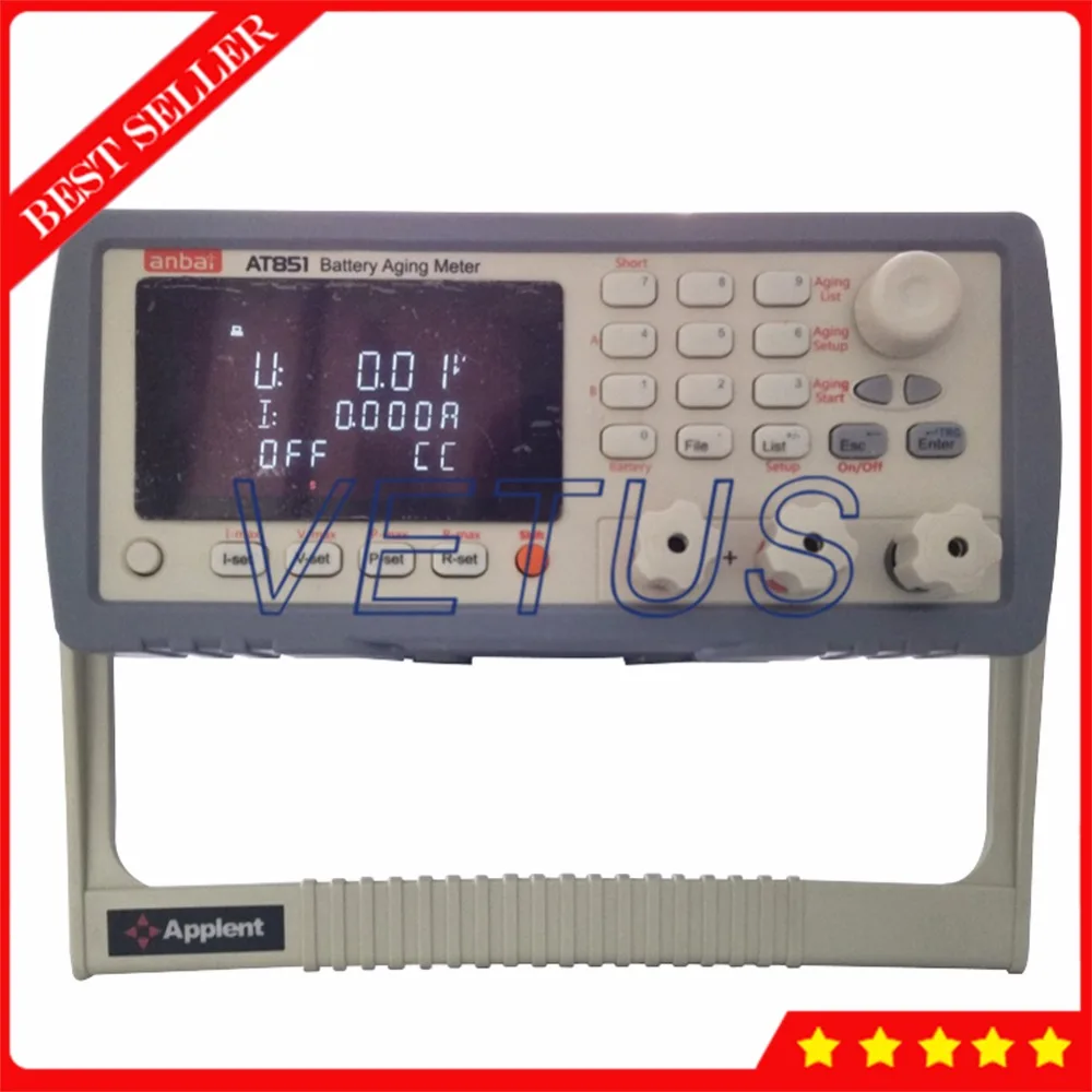 Digital battery capacity tester analyzer with RS232C / USB Handler Interface AT851 life meter lithium detector | Инструменты
