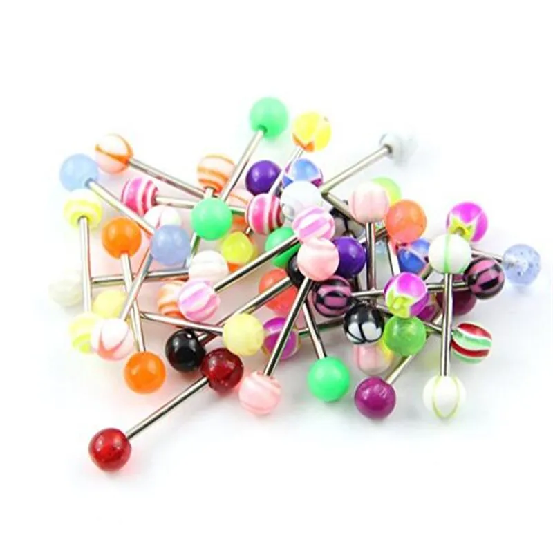 30 X PREMIUM Tongue Tounge Nipple Ear Rings BARS BARBELL BODY PIERCING