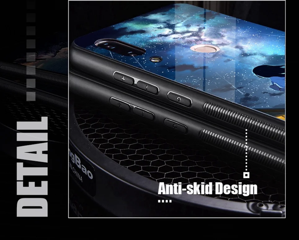 Tempered glass Case For Huawei Honor 7A Luxury Pattern Coque For Huawei Mate 20 10 P20 Lite Honor 9 Lite 10 Nova 3 P Samrt Cover (10)